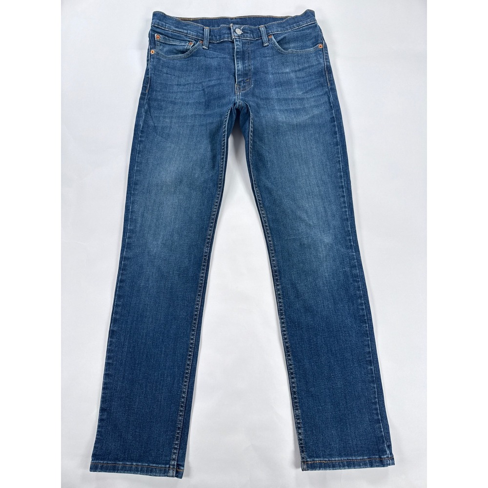 Levis 511 Mens Jeans 33x32 Blue Slim Fit Stretch Denim Casual Medium Wash